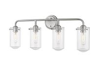 Four Light Vanity by Z-Lite - Delaney Collection, Brushed Nickel Finish - 471-4V-BN