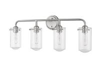 Four Light Vanity by Z-Lite - Delaney Collection, Brushed Nickel Finish - 471-4V-BN