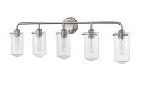 Five Light Vanity by Z-Lite - Delaney Collection, Brushed Nickel Finish - 471-5V-BN