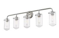Five Light Vanity by Z-Lite - Delaney Collection, Brushed Nickel Finish - 471-5V-BN