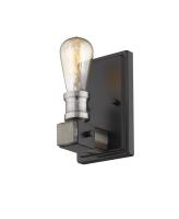 One Light Wall Sconce by Z-Lite - Kirkland Collection, Ashen Barnboard Finish - 472-1S-ABB