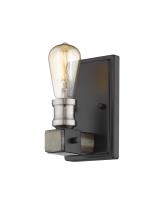 One Light Wall Sconce by Z-Lite - Kirkland Collection, Ashen Barnboard Finish - 472-1S-ABB
