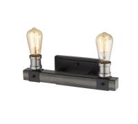 Two Light Vanity by Z-Lite - Kirkland Collection, Ashen Barnboard Finish - 472-2V-ABB