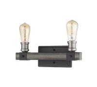 Two Light Vanity by Z-Lite - Kirkland Collection, Ashen Barnboard Finish - 472-2V-ABB