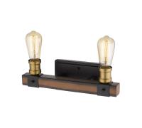 Two Light Vanity by Z-Lite - Kirkland Collection, Rustic Mahogany Finish - 472-2V-RM