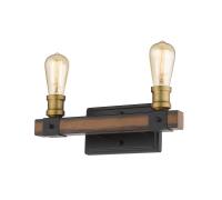 Two Light Vanity by Z-Lite - Kirkland Collection, Rustic Mahogany Finish - 472-2V-RM
