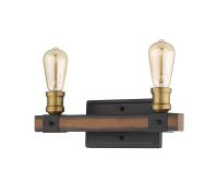 Two Light Vanity by Z-Lite - Kirkland Collection, Rustic Mahogany Finish - 472-2V-RM