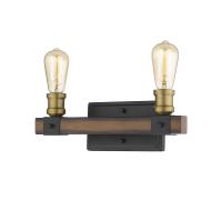 Two Light Vanity by Z-Lite - Kirkland Collection, Rustic Mahogany Finish - 472-2V-RM