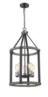 Five Light Chandelier by Z-Lite - Kirkland Collection, Ashen Barnboard Finish - 472-5P-ABB