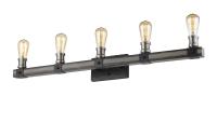 Five Light Vanity by Z-Lite - Kirkland Collection, Ashen Barnboard Finish - 472-5V-ABB
