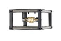 Two Light Flush Mount by Z-Lite - Kirkland Collection, Ashen Barnboard Finish - 472F2S-ABB
