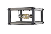 Two Light Flush Mount by Z-Lite - Kirkland Collection, Ashen Barnboard Finish - 472F2S-ABB