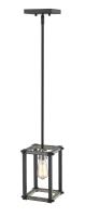 One Light Pendant by Z-Lite - Kirkland Collection, Ashen Barnboard Finish - 472MPS-ABB