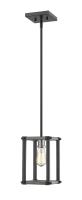 One Light Pendant by Z-Lite - Kirkland Collection, Ashen Barnboard Finish - 472MPS-ABB