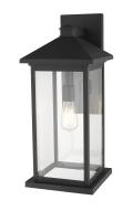 One Light Outdoor Wall Light by Z-Lite - Portland Collection, Black Finish - 531BXL-BK