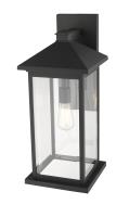 One Light Outdoor Wall Light by Z-Lite - Portland Collection, Black Finish - 531BXL-BK