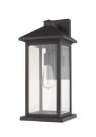 One Light Outdoor Wall Light by Z-Lite - Portland Collection, Black Finish - 531MXL-BK