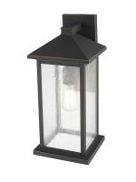 One Light Outdoor Wall Light by Z-Lite - Portland Collection, Oil Rubbed Bronze Finish - 531MXL-ORB