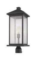One Light Outdoor Post Mount Fixture by Z-Lite - Portland Collection, Oil Rubbed Bronze Finish - 531PHBXLR-ORB