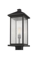 One Light Outdoor Post Mount Fixture by Z-Lite - Portland Collection, Oil Rubbed Bronze Finish - 531PHBXLS-ORB