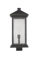 One Light Outdoor Post Mount Fixture by Z-Lite - Portland Collection, Oil Rubbed Bronze Finish - 531PHBXLS-ORB