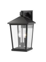 Two Light Outdoor Wall Sconce by Z-Lite - Beacon Collection, Black Finish - 568B-BK