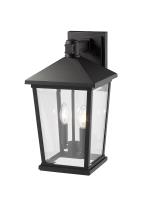 Two Light Outdoor Wall Sconce by Z-Lite - Beacon Collection, Black Finish - 568B-BK