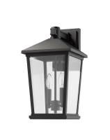 Two Light Outdoor Wall Sconce by Z-Lite - Beacon Collection, Black Finish - 568B-BK