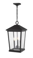 Three Light Outdoor Chain Mount Ceiling Fixture by Z-Lite - Beacon Collection, Oil Rubbed Bronze Finish - 568CHXL-ORB