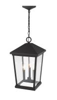 Three Light Outdoor Chain Mount Ceiling Fixture by Z-Lite - Beacon Collection, Oil Rubbed Bronze Finish - 568CHXL-ORB