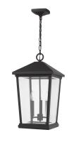 Three Light Outdoor Chain Mount Ceiling Fixture by Z-Lite - Beacon Collection, Oil Rubbed Bronze Finish - 568CHXL-ORB