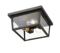 Three Light Outdoor Flush Mount by Z-Lite - Beacon Collection, Oil Rubbed Bronze Finish - 568F-ORB