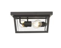 Three Light Outdoor Flush Mount by Z-Lite - Beacon Collection, Oil Rubbed Bronze Finish - 568F-ORB