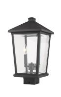 Two Light Outdoor Post Mount Fixture by Z-Lite - Beacon Collection, Black Finish - 568PHBS-BK
