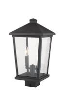 Two Light Outdoor Post Mount Fixture by Z-Lite - Beacon Collection, Black Finish - 568PHBS-BK