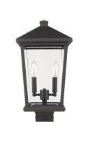 Two Light Outdoor Post Mount Fixture by Z-Lite - Beacon Collection, Oil Rubbed Bronze Finish - 568PHBS-ORB