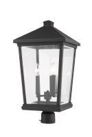 Three Light Outdoor Post Mount Fixture by Z-Lite - Beacon Collection, Oil Rubbed Bronze Finish - 568PHXLR-ORB