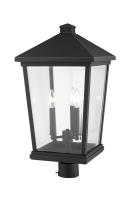 Three Light Outdoor Post Mount Fixture by Z-Lite - Beacon Collection, Oil Rubbed Bronze Finish - 568PHXLR-ORB