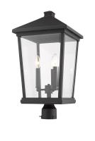 Three Light Outdoor Post Mount Fixture by Z-Lite - Beacon Collection, Oil Rubbed Bronze Finish - 568PHXLR-ORB