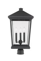 Three Light Outdoor Post Mount Fixture by Z-Lite - Beacon Collection, Oil Rubbed Bronze Finish - 568PHXLR-ORB