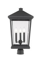 Three Light Outdoor Post Mount Fixture by Z-Lite - Beacon Collection, Oil Rubbed Bronze Finish - 568PHXLR-ORB