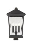 Three Light Outdoor Post Mount Fixture by Z-Lite - Beacon Collection, Oil Rubbed Bronze Finish - 568PHXLS-ORB