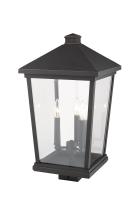 Three Light Outdoor Post Mount Fixture by Z-Lite - Beacon Collection, Oil Rubbed Bronze Finish - 568PHXLS-ORB
