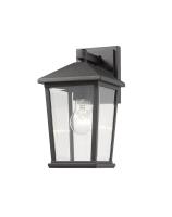 One Light Outdoor Wall Light by Z-Lite - Beacon Collection, Black Finish - 568S-BK