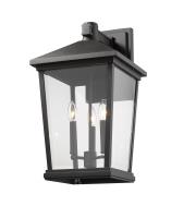 Three Light Outdoor Wall Light by Z-Lite - Beacon Collection, Black Finish - 568XL-BK