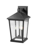 Three Light Outdoor Wall Light by Z-Lite - Beacon Collection, Black Finish - 568XL-BK