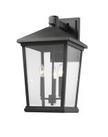 Three Light Outdoor Wall Light by Z-Lite - Beacon Collection, Black Finish - 568XL-BK