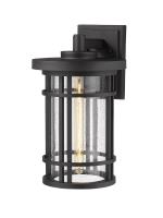One Light Outdoor Wall Light by Z-Lite - Jordan Collection, Black Finish - 570B-BK