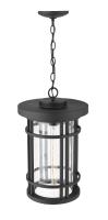 One Light Outdoor Chain Mount Ceiling Fixture by Z-Lite - Jordan Collection, Black Finish - 570CHXL-BK
