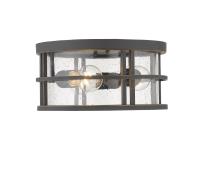 Three Light Outdoor Flush Mount by Z-Lite - Jordan Collection, Oil Rubbed Bronze Finish - 570F-ORB